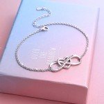 I Love You Mom Sterling Silver Heart Bracelet