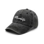 Vintage Mom Life Baseball Cap - Black