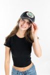 Trendy Distressed Baseball Cap for Women