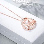 Mother's Day Jewelry Gift: Rose Gold Opal Pendant