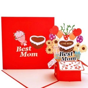 Best Mom Gift Box with 3D Pop-Up Card