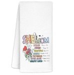 Boho Wildflower Christian Mom Kitchen Towels Set