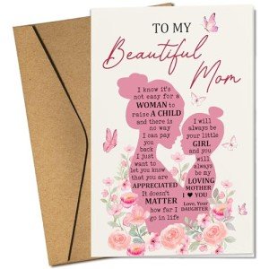Funny Mother's Day Card for Mom and Bonus Mom