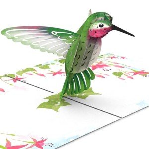 Elegant 3D Hummingbird Mother's Day Card Gift