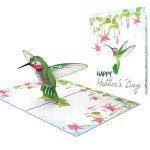 Elegant 3D Hummingbird Mother's Day Card Gift