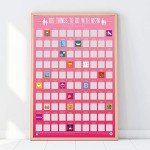 Fun Mom & Kids Scratch-Off Activity Poster