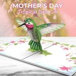 Elegant 3D Hummingbird Mother's Day Card Gift