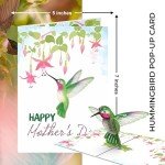 Elegant 3D Hummingbird Mother's Day Card Gift