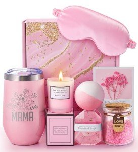 Lavender Spa Gift Basket for Moms and Grandmas