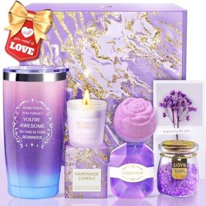Lavender Spa Gift Basket for Women and Moms