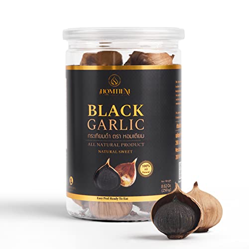 Homtiem Whole Black Garlic - 8.82 Oz Superfood