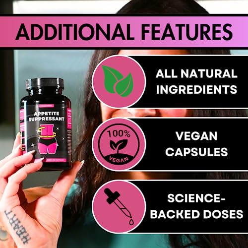 Natural Appetite Suppressant for Women - 120 Count