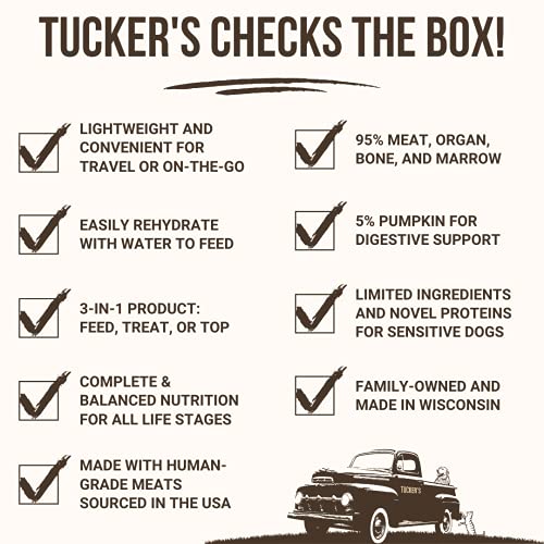 Tucker's Raw Freeze-Dried Dog Food, Pork & Duck 14oz