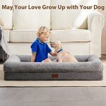 Orthopedic Dog Bed for Medium Dogs with Bolster
