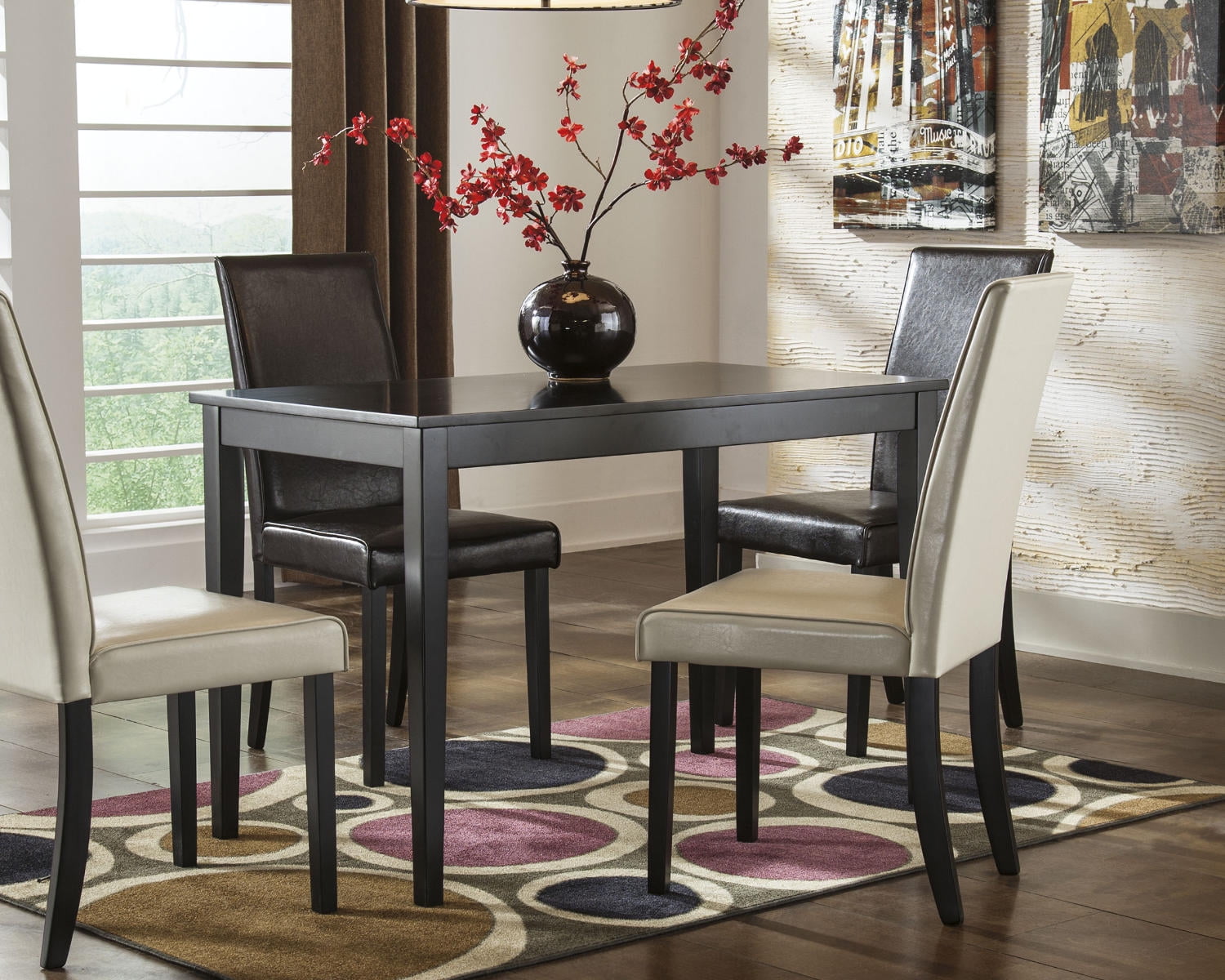 Ashley Kimonte Black Dining Room Table