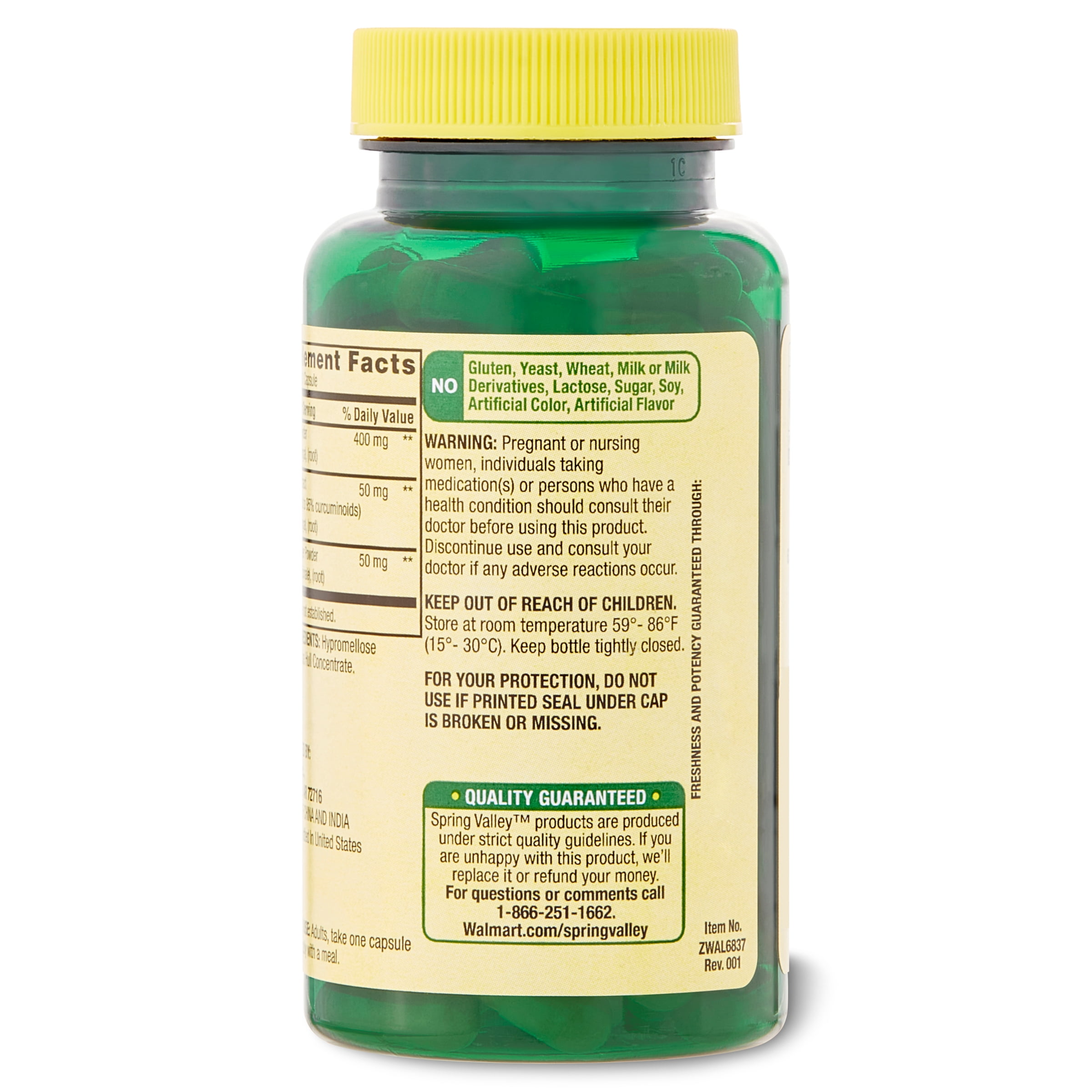 Spring Valley Turmeric Curcumin & Ginger 90 Count