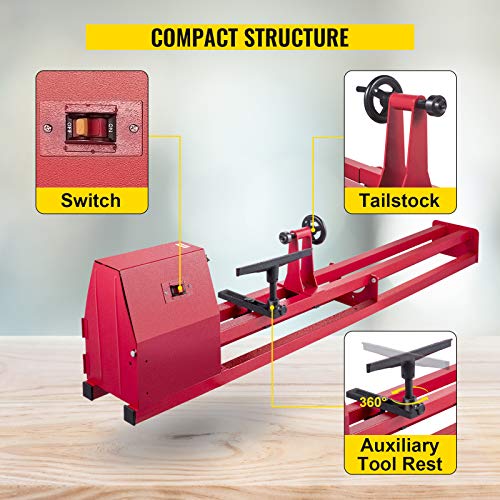 VEVOR 14"x40" Wood Lathe with Accessories