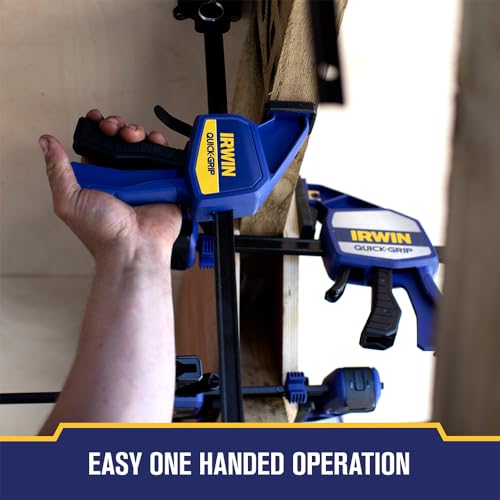 Woodworking Bar Clamps - One-Handed, Heavy-Duty, 12