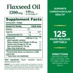 Nature's Bounty Omega-3 Flaxseed Softgels, 1200mg