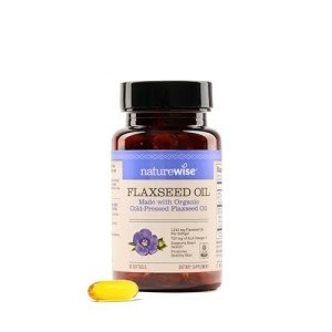 NatureWise Flaxseed Oil 1200 mg for Heart Health