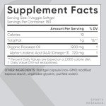 Vegan Flaxseed Oil 1200mg - 180 Softgels