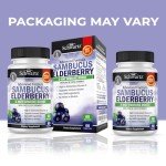 Elderberry Capsules with Zinc & Vitamin C - 60 Count