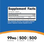Nutricost Potassium Citrate 99mg, 500 Caps