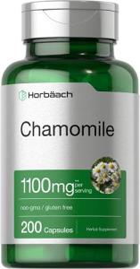 Horbäach Chamomile Flower Extract 1100mg Capsules