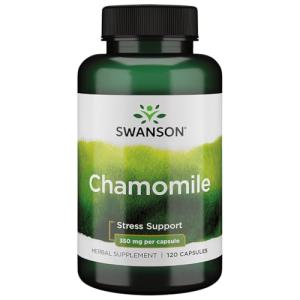 Swanson Chamomile Stress Relief Herbal Supplement 120 Caps
