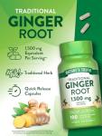 Ginger Root Capsules 1,500mg - 100 Count