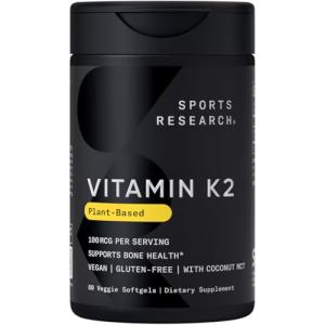 Vitamin K2 MK-7 100mcg with MCT Oil 60 Softgels