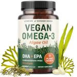 Vegan Omega 3 Algae Oil Supplement - 60 Softgels