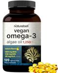 Vegan Omega 3 Algae Oil Supplement, 120 Softgels