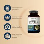 Vegan Omega 3 Algae Oil Supplement, 120 Softgels