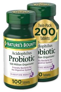 Nature's Bounty Probiotic Acidophilus Twin Pack