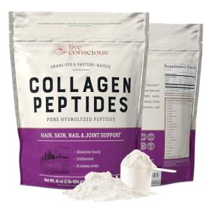 Live Conscious Collagen Peptides Powder for Hair, Skin, Joints