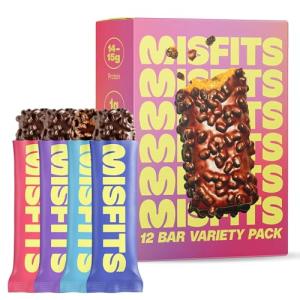 Misfits Protein Bar Variety Pack - 12 Bars