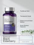 Horbäach Black Elderberry 3000mg Capsules, 180 Count