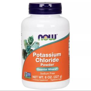 NOW Foods Potassium Chloride Powder, Non-GMO, 8 oz
