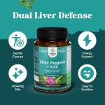 Liver Support NAC & Milk Thistle Capsules
