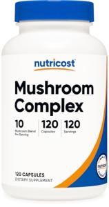 Nutricost 10 Mushroom Complex Supplement, 120 Capsules