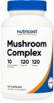 Nutricost 10 Mushroom Complex Supplement, 120 Capsules