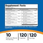 Nutricost 10 Mushroom Complex Supplement, 120 Capsules