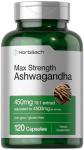 Horbäach Max Strength Ashwagandha Supplement, 120 Capsules