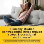 Ashwagandha Capsules 125mg for Stress Relief, 60 Count