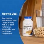 Nutricost Ashwagandha 600mg Herbal Capsules, 120 Count