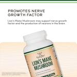 Organic Lion's Mane Mushroom Capsules for Brain Health