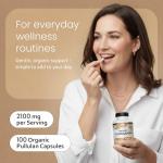 Organic Ashwagandha 2,100 mg - Stress Relief Capsules