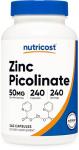 Nutricost Zinc Picolinate 50mg - 240 Veg Caps