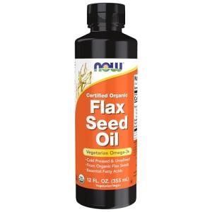 Organic Cold-Pressed Flax Seed Oil 12-Ounce